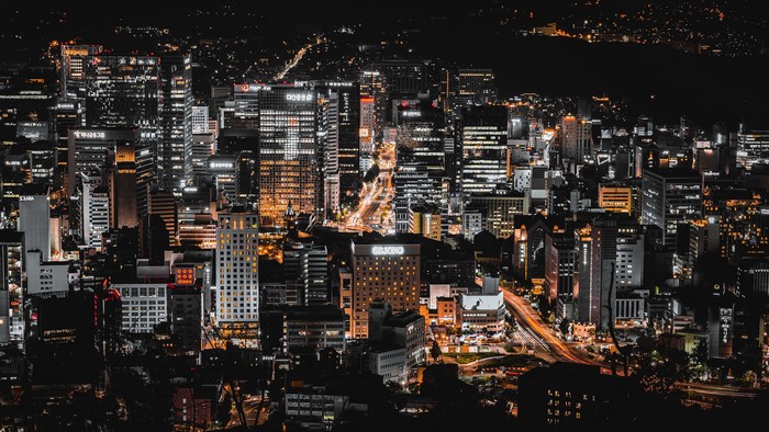4K Seoul Cityscape at Night