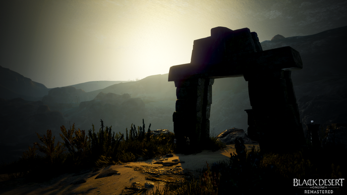 Black Desert Online Remastered stone arch landscape