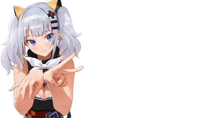Kaguya Luna Virtual YouTuber with Silver Hair