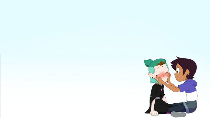 Amity Blight and Luz Noceda Tender Moment