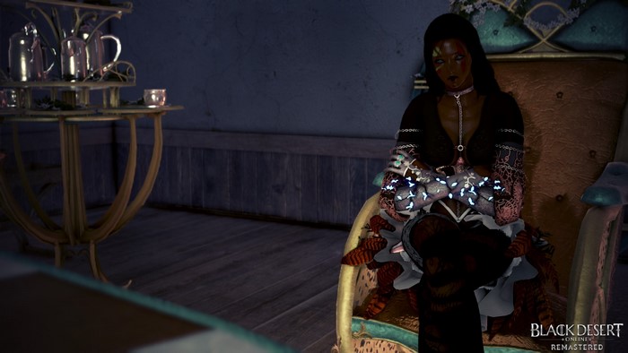 Woman with face paint in Black Desert Online