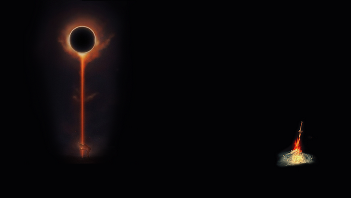 Dark Souls Bonfire and Lordvessel