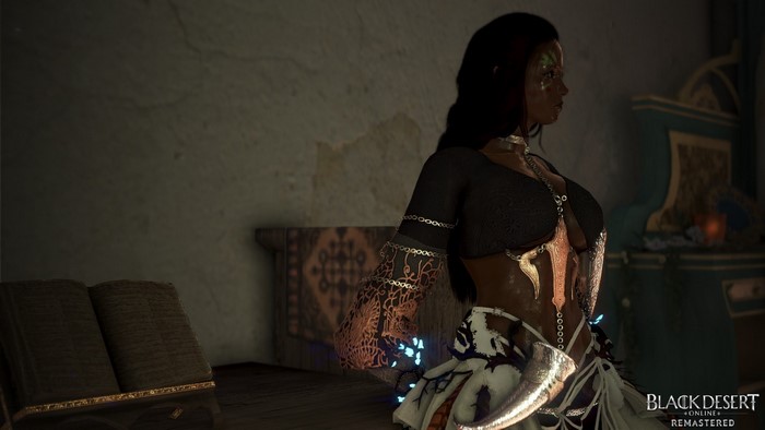 Woman in Black Desert Online Remastered