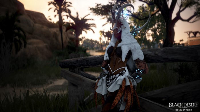 Black Desert Online character with bow and arrows