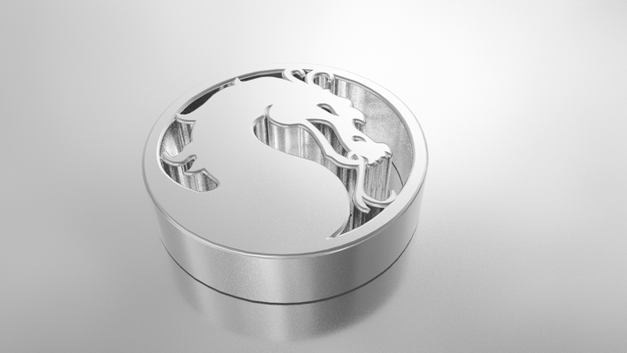 Mortal Kombat Dragon Logo 3D Render