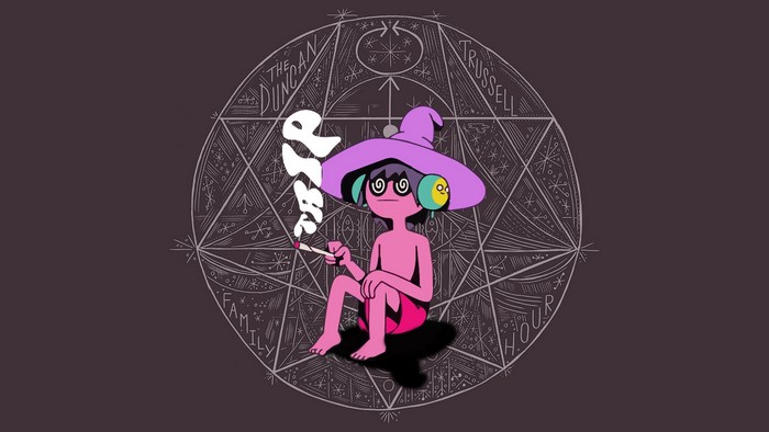 The Duncan Trussell Family Hour character smoking
