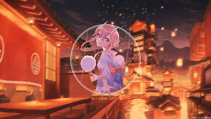 Shuna from Tensei Shitara Slime Datta Ken with Cotton Candy