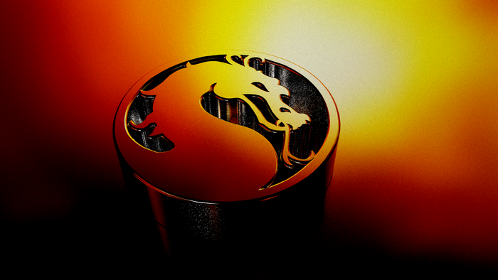 Mortal Kombat Dragon Logo 3D Render