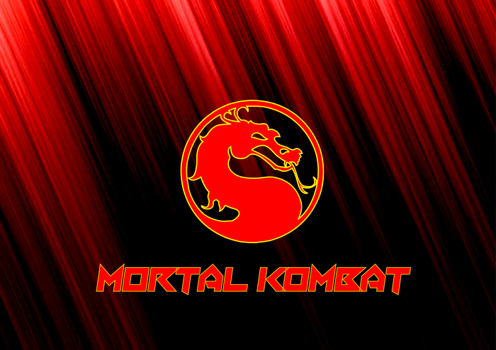 Mortal Kombat 4K Logo with Dragon
