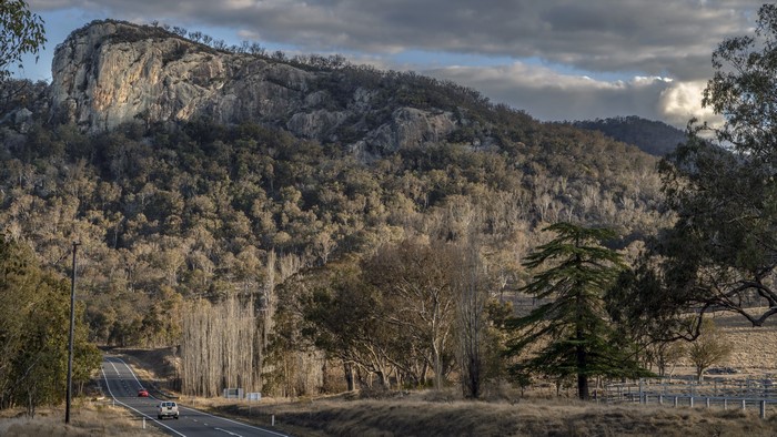 4K highway landscape in Australia with cars