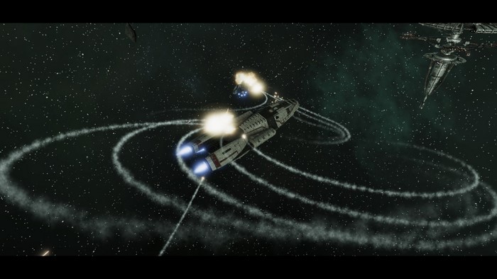 Battlestar Galactica: Deadlock space battle