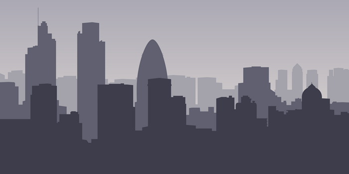 Minimalist London Skyline Vector Art