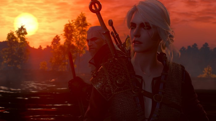 Ciri and Geralt from The Witcher 3: Wild Hunt
