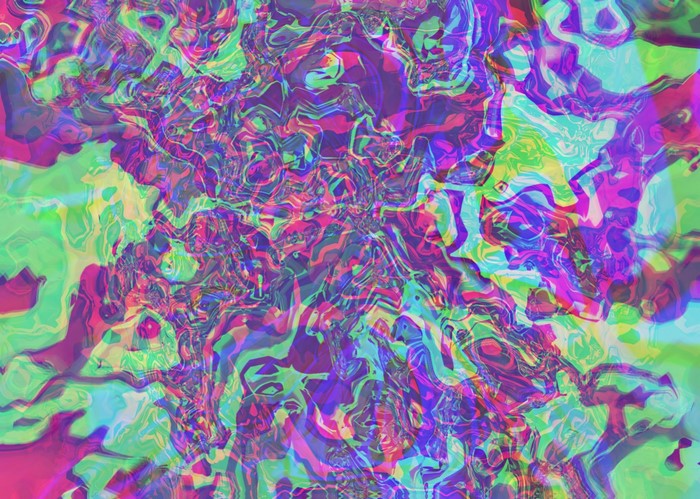 Psychedelic abstract texture with vibrant colors