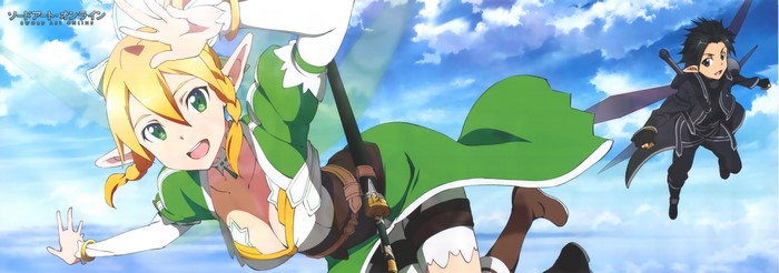 4K Sword Art Online: Leafa and Kirito