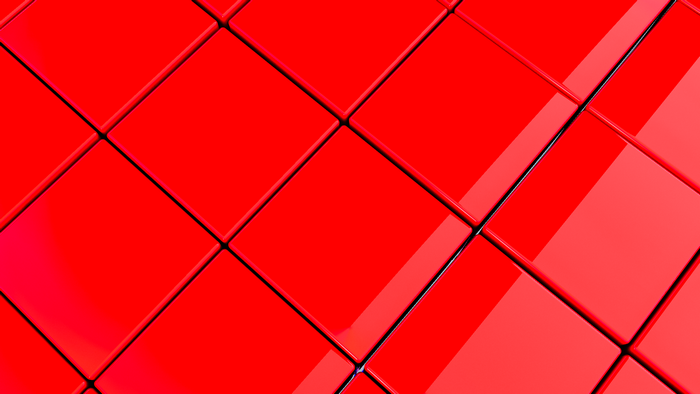 Abstract Red Cubes Pattern