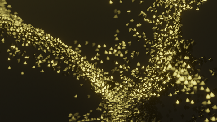 4K Abstract Floating Particles Digital Art
