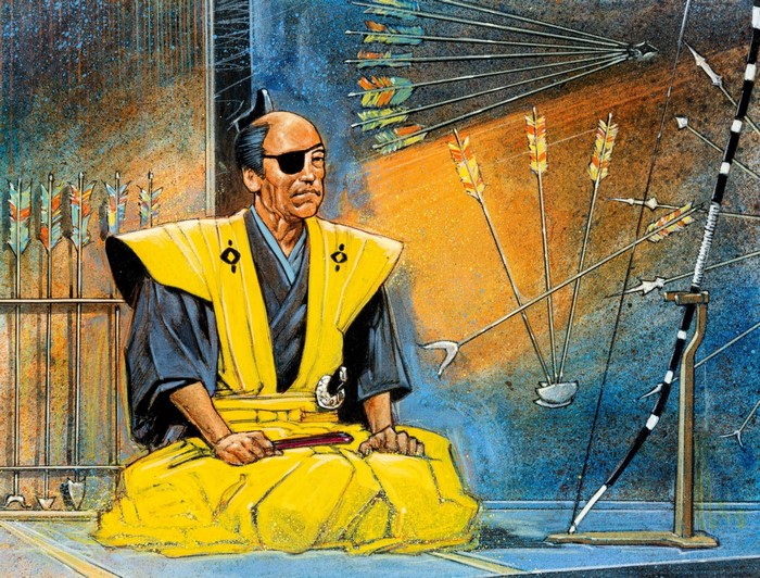 Samurai with Eyepatch and Arrows