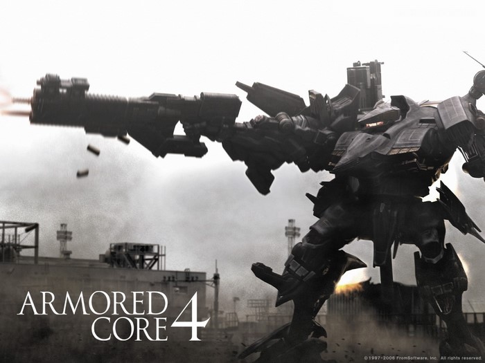 Armored Core 4 Mech Firing Weapon