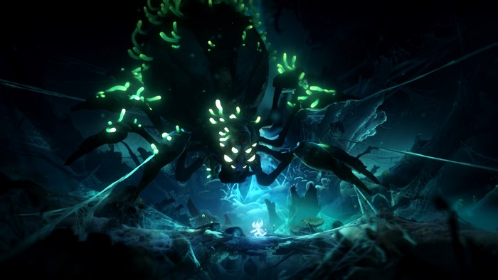 Spider boss from Ori and the Will of the Wisps