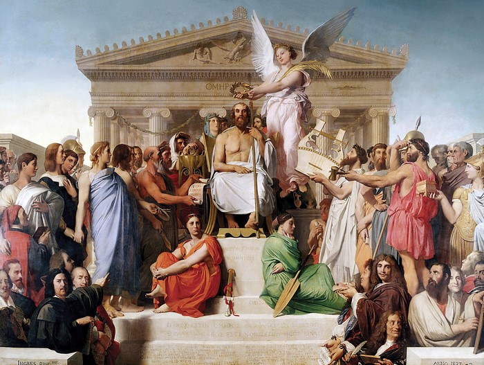 The Apotheosis of Homer by Jean-Auguste-Dominique Ingres