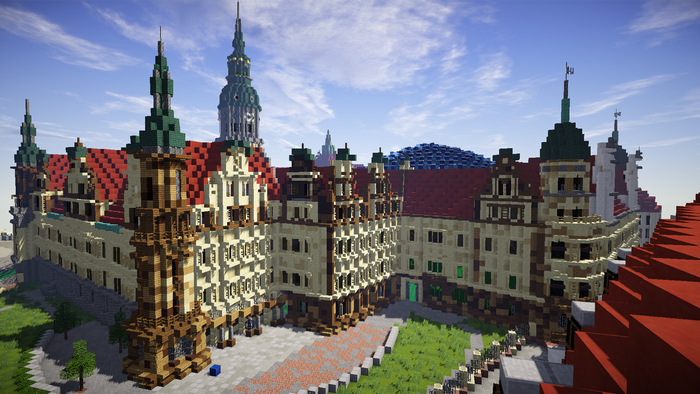 Residenzschloss Dresden Minecraft Recreation