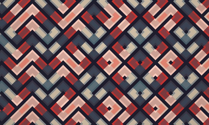 Geometric abstract pattern with overlapping shapes
