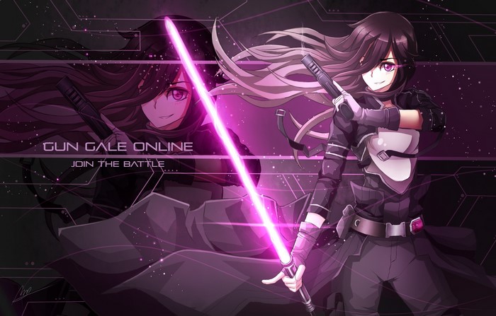 Asada Shino from Sword Art Online Gun Gale Online