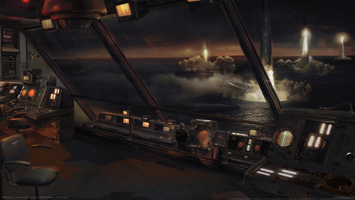 Wolfenstein II: The New Colossus Control Room Rocket Launch