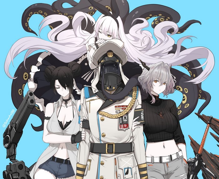 Azur Lane, Girls Frontline, Arknights characters with tentacles