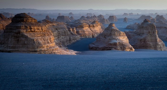 Yardang landforms in China