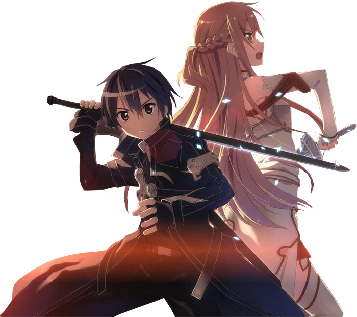 Kirito and Asuna from Sword Art Online