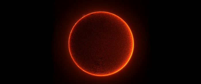 The Sun with the International Space Station