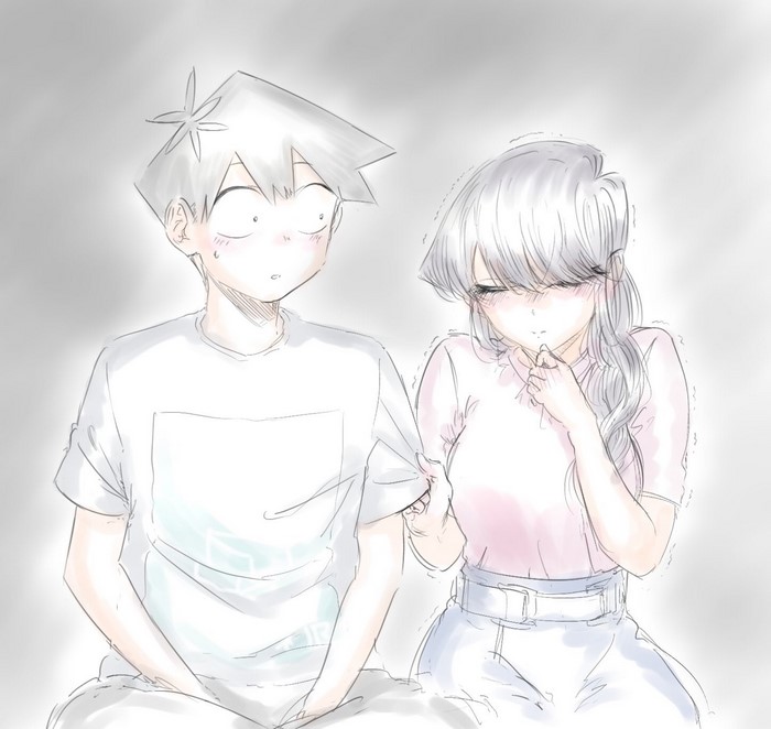 Hitohito Tadano and Komi Shouko from Komi Can't Communicate