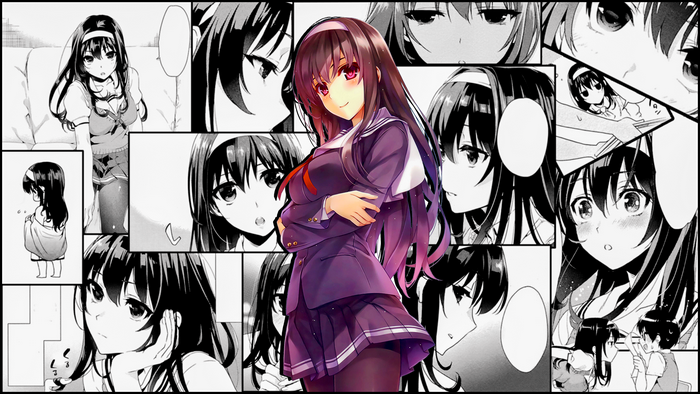 Kasumigaoka Utaha from Saenai Heroine no Sodatekata School Uniform Collage
