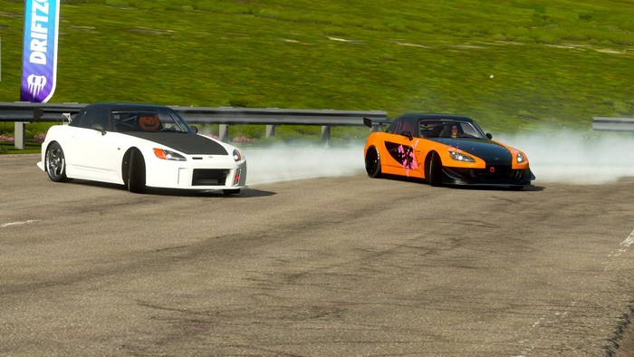 Honda S2000s drifting in Forza Horizon 4