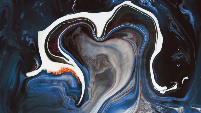 4K abstract fluid shapes