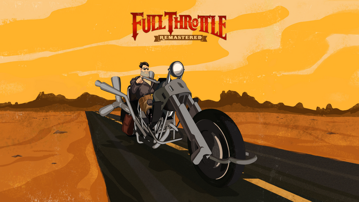 Ben Throttle from Full Throttle Remastered on a Chopper