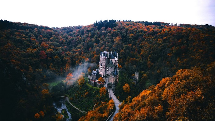 Castle Eltz in Germany during Fall