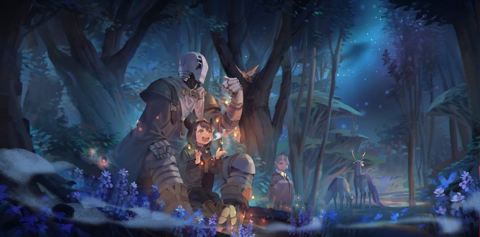 Somali and the Forest Spirit: Golem and Somali in a Starry Forest
