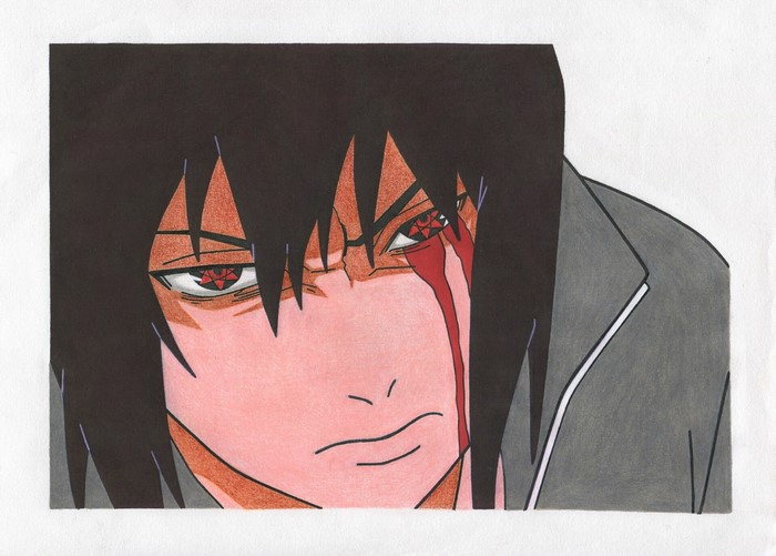 Uchiha Sasuke from Naruto Shippuuden with Sharingan