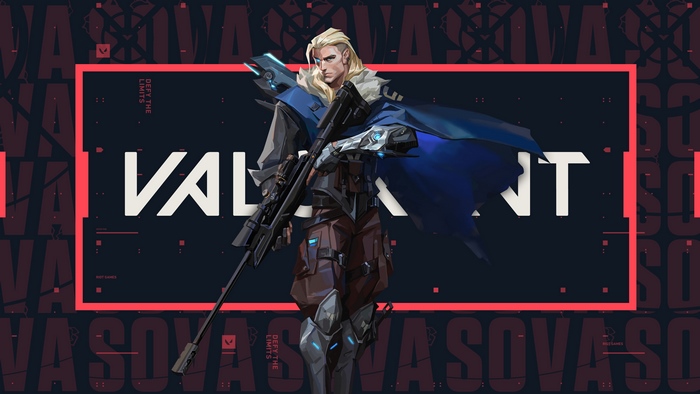 Sova from Valorant holding a sniper rifle