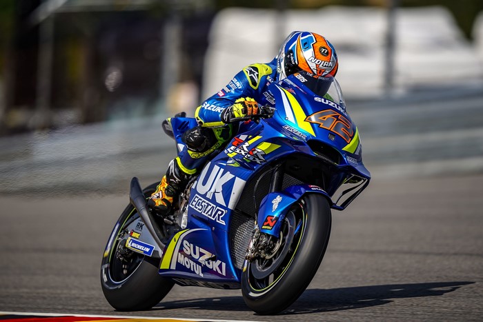 Alex Rins on Suzuki Moto GP Motorcycle