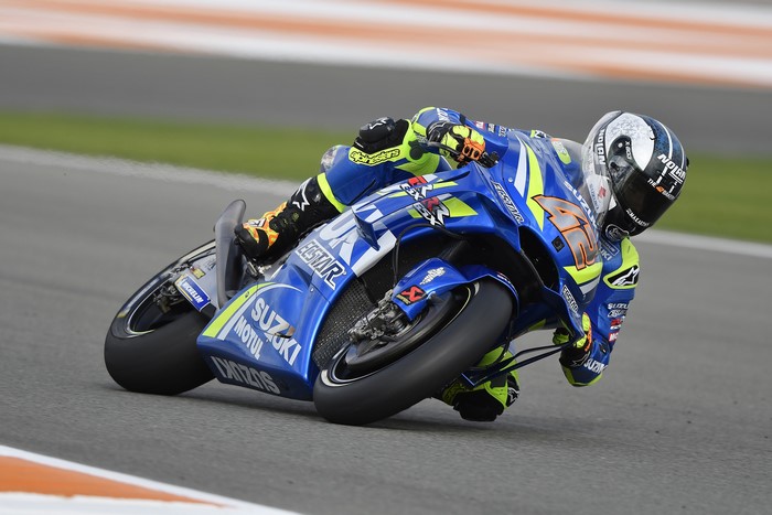 Alex Rins on Suzuki Moto GP Motorcycle