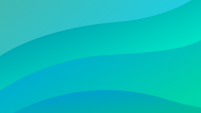 Abstract turquoise and cyan gradient with wavy lines