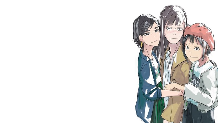 Eizouken ni wa Te wo Dasu na! characters Mizusaki Tsubame, Asakusa Midori, Kanamori Sayaka