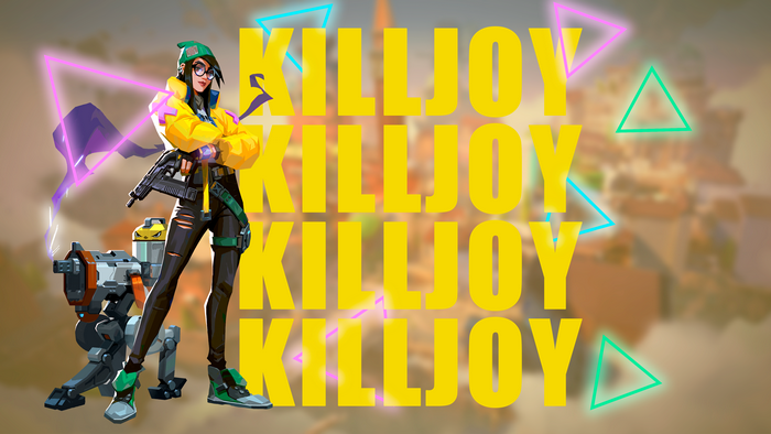 Killjoy from Valorant with her turret