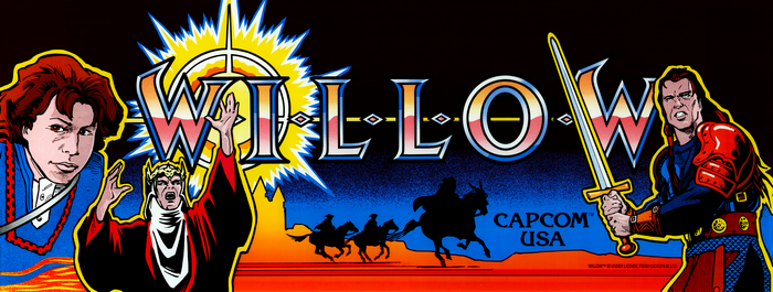 Willow Arcade Marquee with Characters and Logo