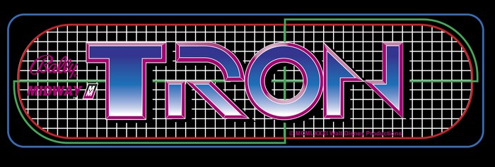 Tron Arcade Marquee by Bally Midway