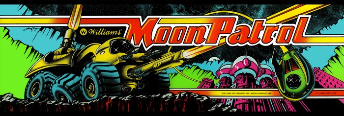 Moon Patrol Arcade Marquee by Williams